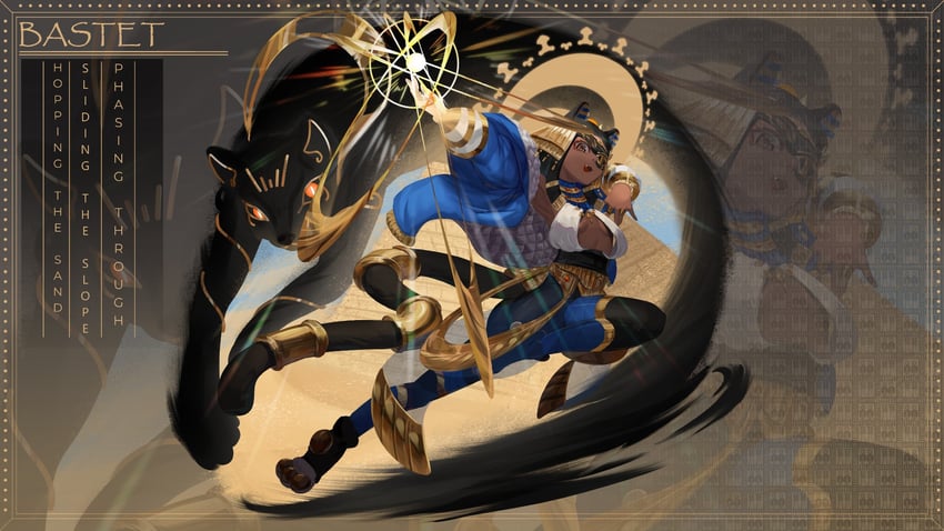 bastet (original and 1 more) drawn by najashi
