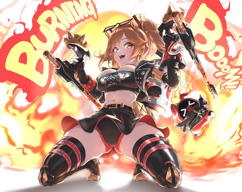 burnice white and red moccus (zenless zone zero) drawn by syam_illust