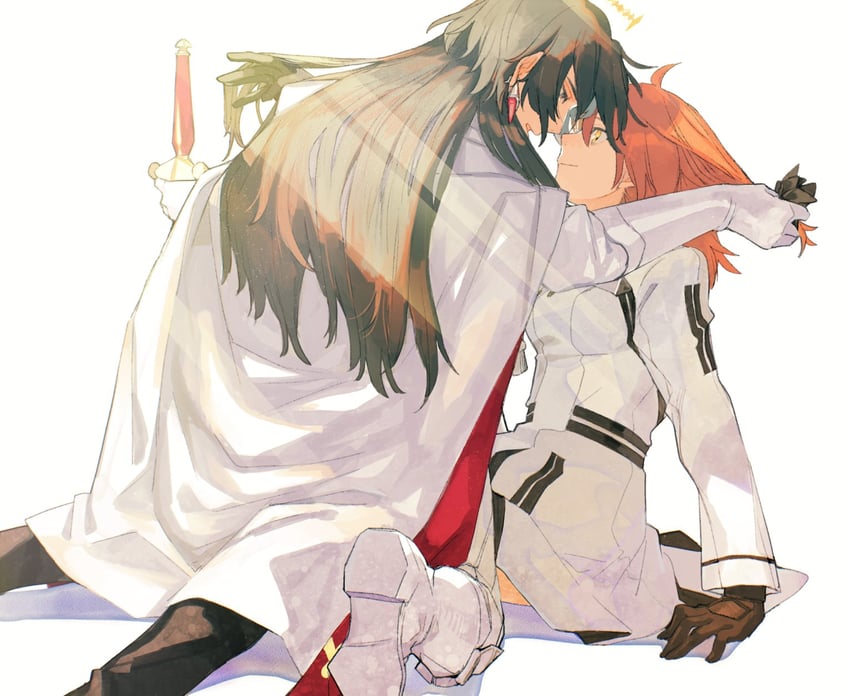 fujimaru ritsuka and constantine xi (fate and 1 more) drawn by kitada