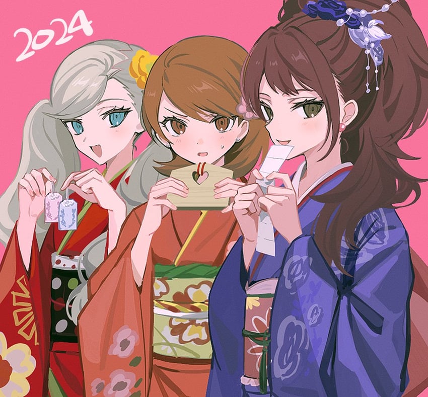 kujikawa rise, takamaki anne, and takeba yukari (persona and 3 more) drawn by pswlv05