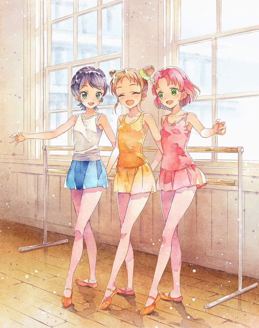 arisugawa otome, kitaoji sakura, and kamiya shion (aikatsu!) drawn by katoh_akatsuki