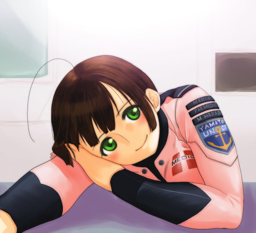 harada makoto (uchuu senkan yamato and 1 more) drawn by ookami_makoto