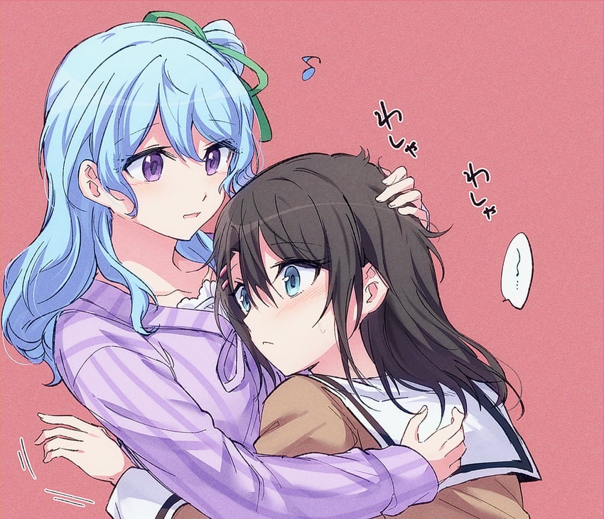 okusawa misaki and matsubara kanon (bang dream!) drawn by opi