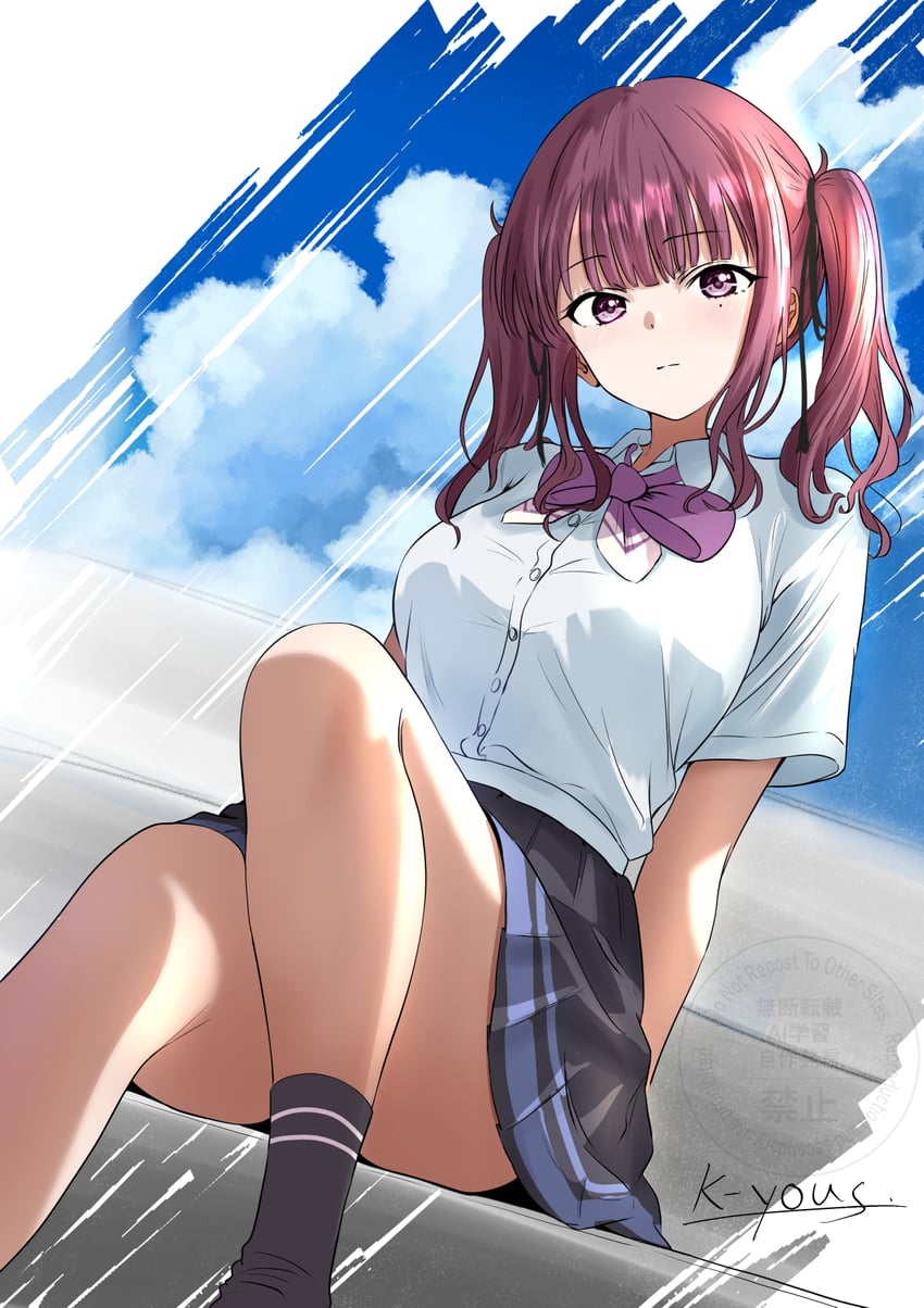 natsuki karin (synthesizer v) drawn by k-yous