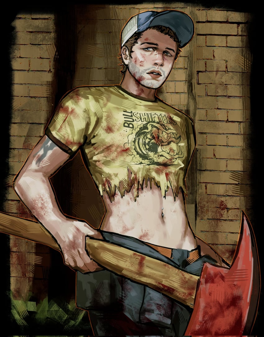 ellis (left 4 dead and 1 more) drawn by skillissue71