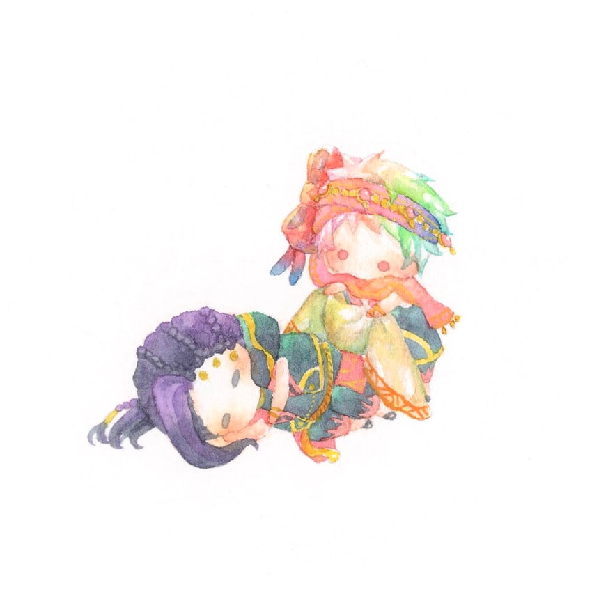 jamil viper and kalim al-asim (twisted wonderland) drawn by kirakira_huuuki