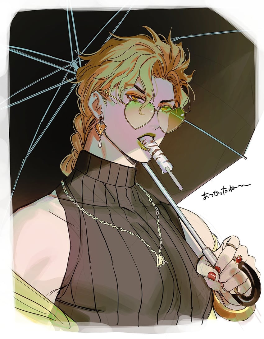 dio brando (jojo no kimyou na bouken and 1 more) drawn by bustersiri