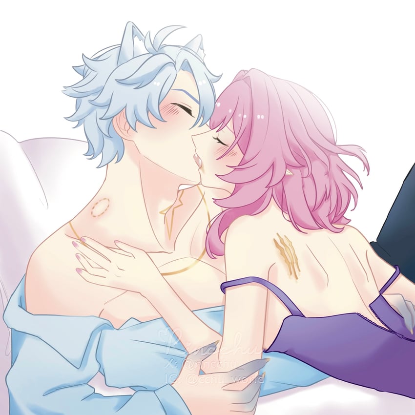 phainon and cyrene (honkai and 1 more) drawn by rincchu