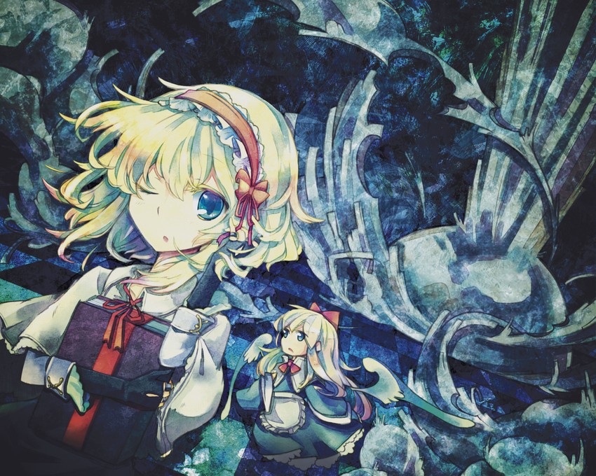 alice margatroid and shanghai doll (touhou) drawn by yuki_sasame