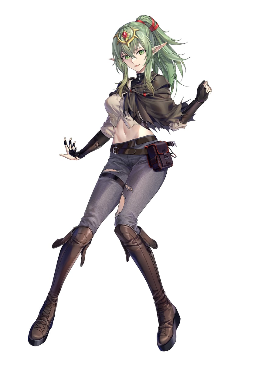 tiki and meteor (arknights and 2 more) drawn by suprii