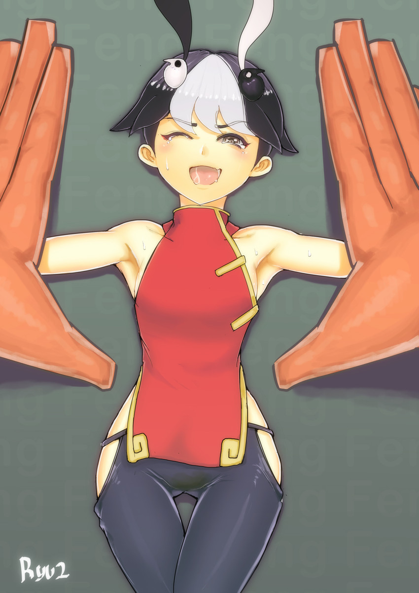 vice-versa and feng (skullgirls) drawn by ryuji_(red-truth)