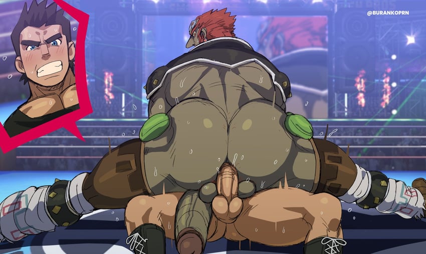 ganondorf and little mac (the legend of zelda and 2 more) drawn by burankoprn