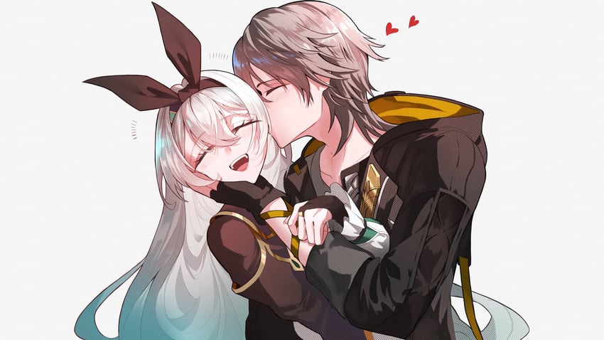 trailblazer, firefly, and caelus (honkai and 1 more) drawn by kiru2