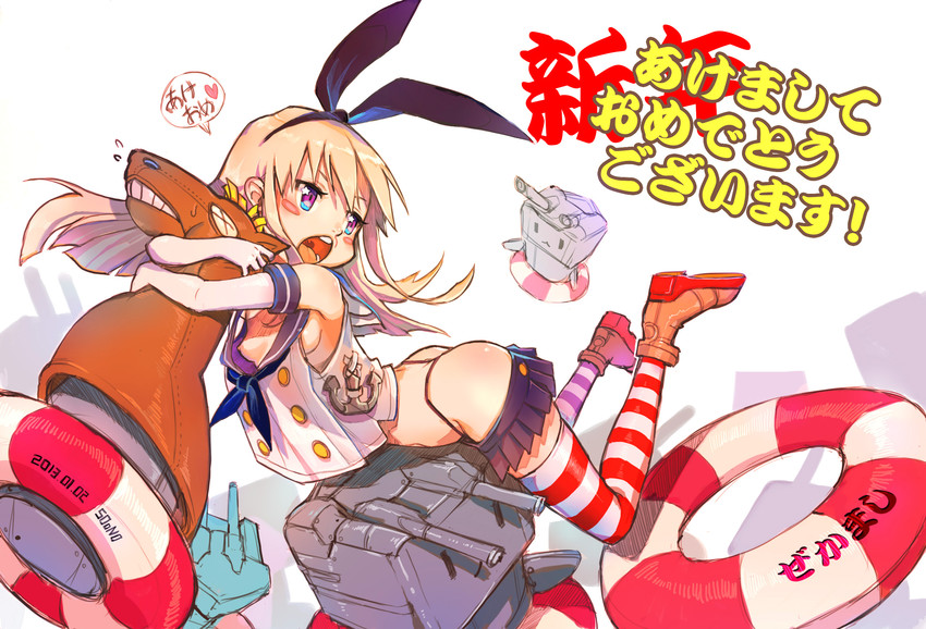 shimakaze and rensouhou-chan (kantai collection) drawn by soono_(rlagpfl)
