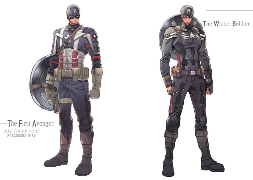 steve rogers and captain america (marvel and 4 more) drawn by im_ae-joo