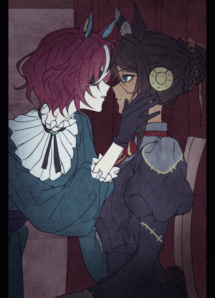symboli kris s and tanino gimlet (umamusume) drawn by lut01