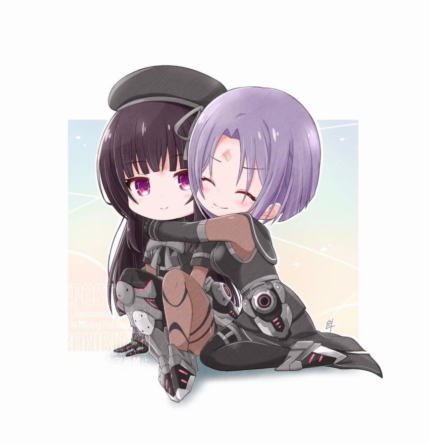 morimoto yuni and kagawa makina (assault lily) drawn by inoguchi_minto