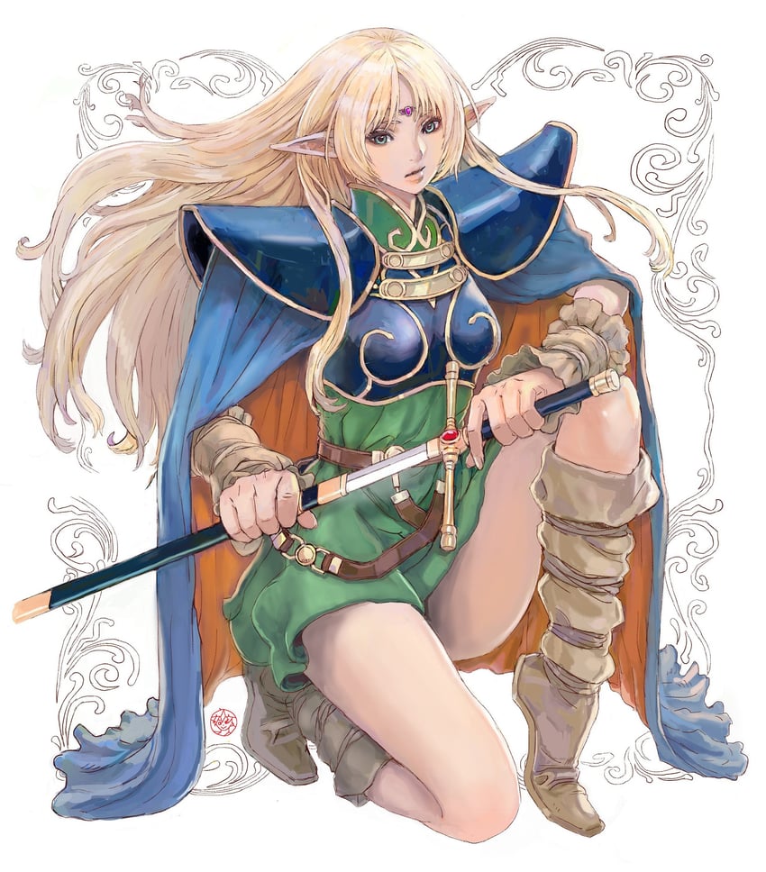 deedlit (record of lodoss war) drawn by shiren_(ourboy83)