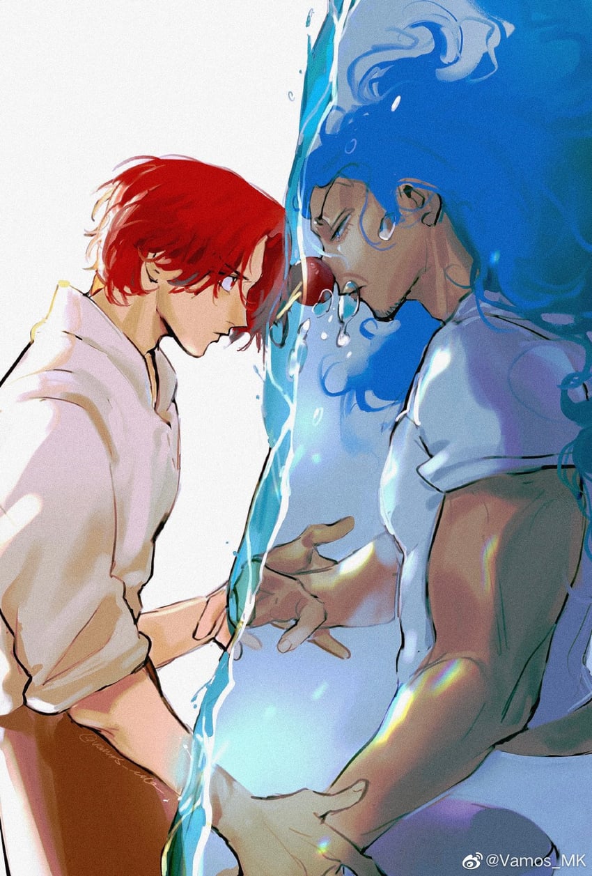 shanks and buggy the clown (one piece) drawn by vamos_mk