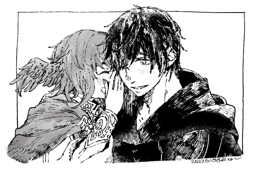 meteion and hermes (final fantasy and 1 more) drawn by itowo_(itowc)