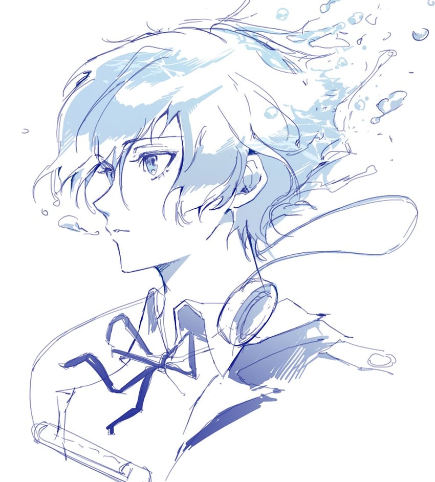 yuuki makoto (persona and 1 more) drawn by balloooonfish