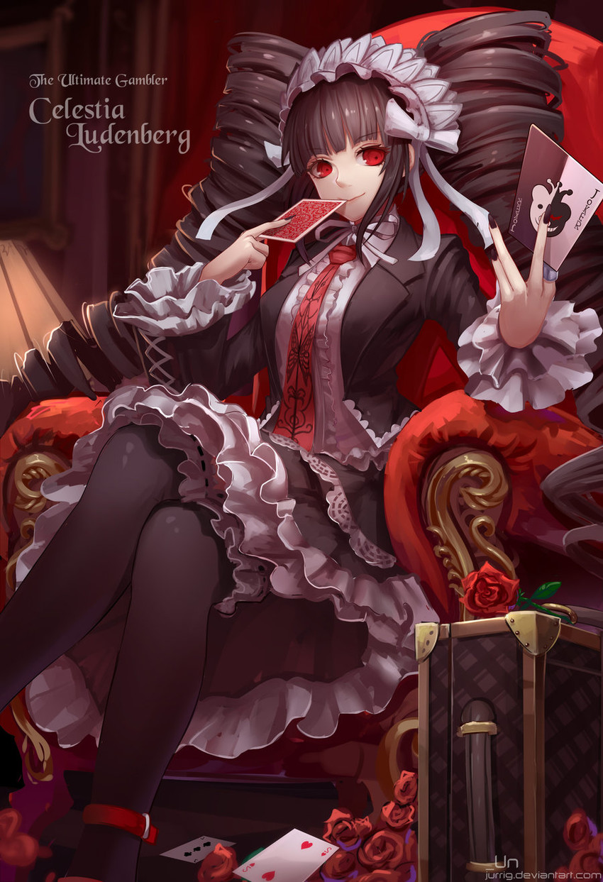 celestia ludenberg (danganronpa and 1 more) drawn by jurrig