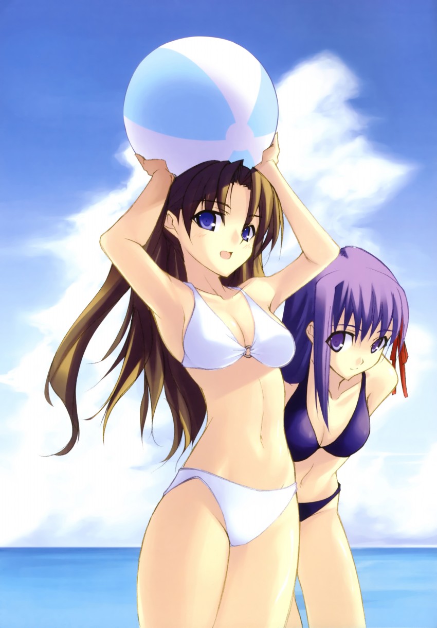 tohsaka rin and matou sakura (fate and 1 more) drawn by shingo_(missing_link)