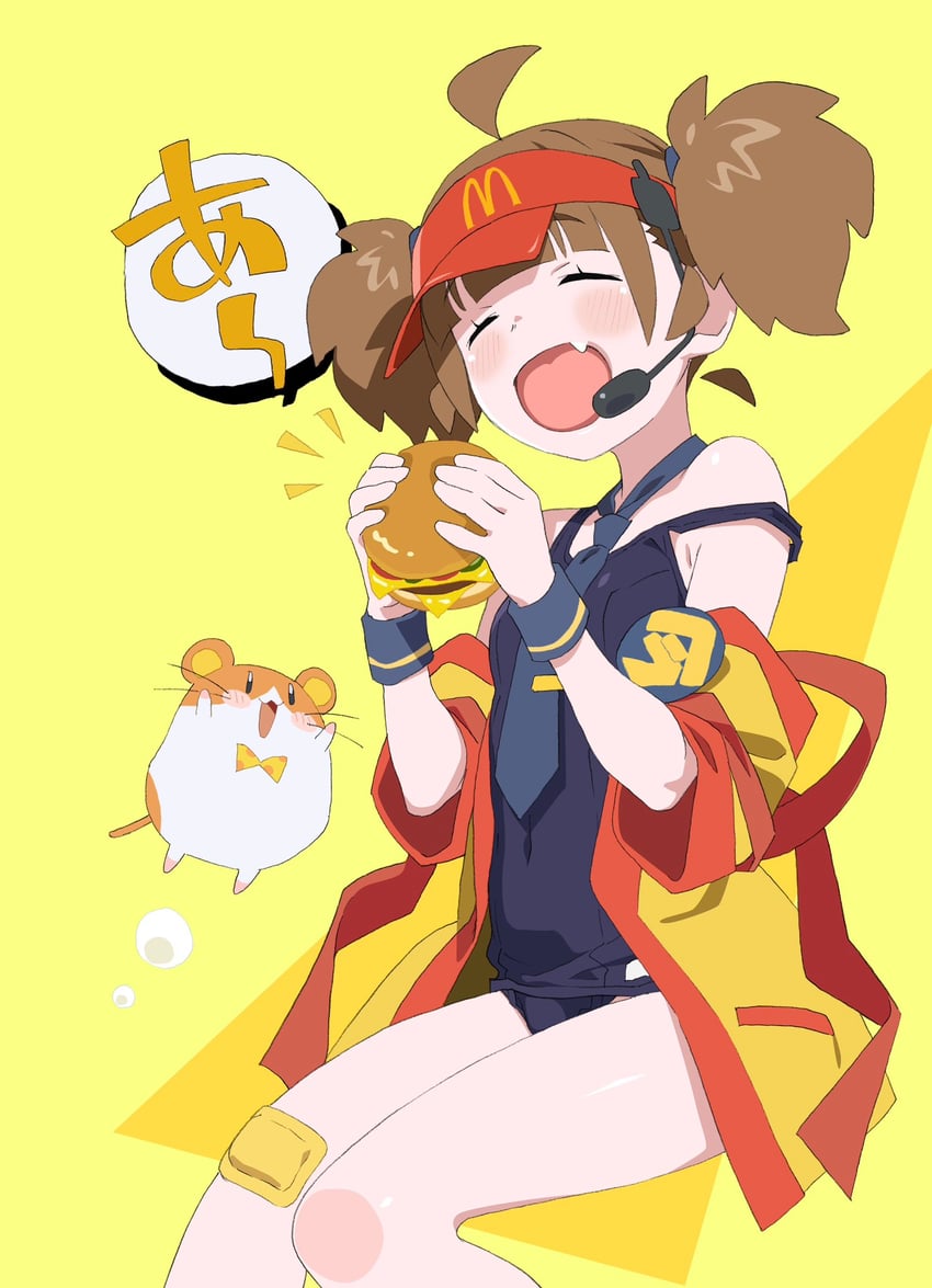 imadake dabuchi tabemi and imadake dabuchi tabesuke (mcdonald's) drawn by watanabe_akio