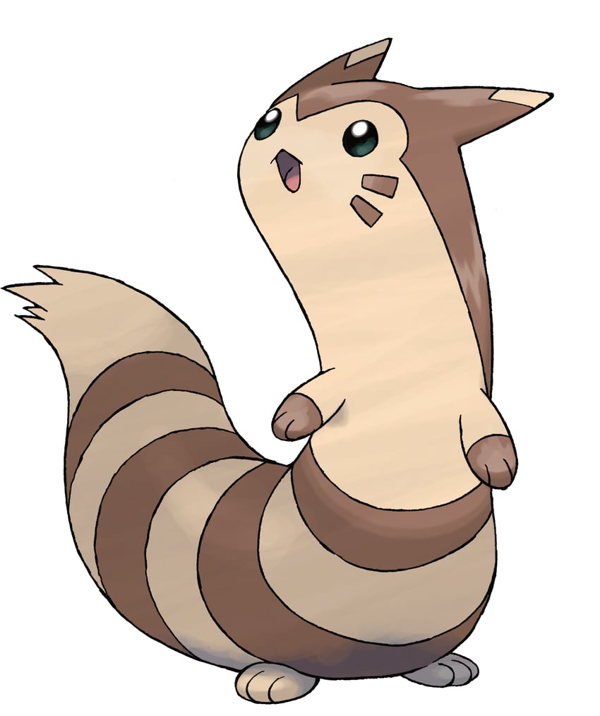 furret (pokemon and 1 more) drawn by sugimori_ken
