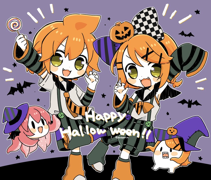 kagamine rin, kagamine len, megurine luka, and takoluka (vocaloid) drawn by najo
