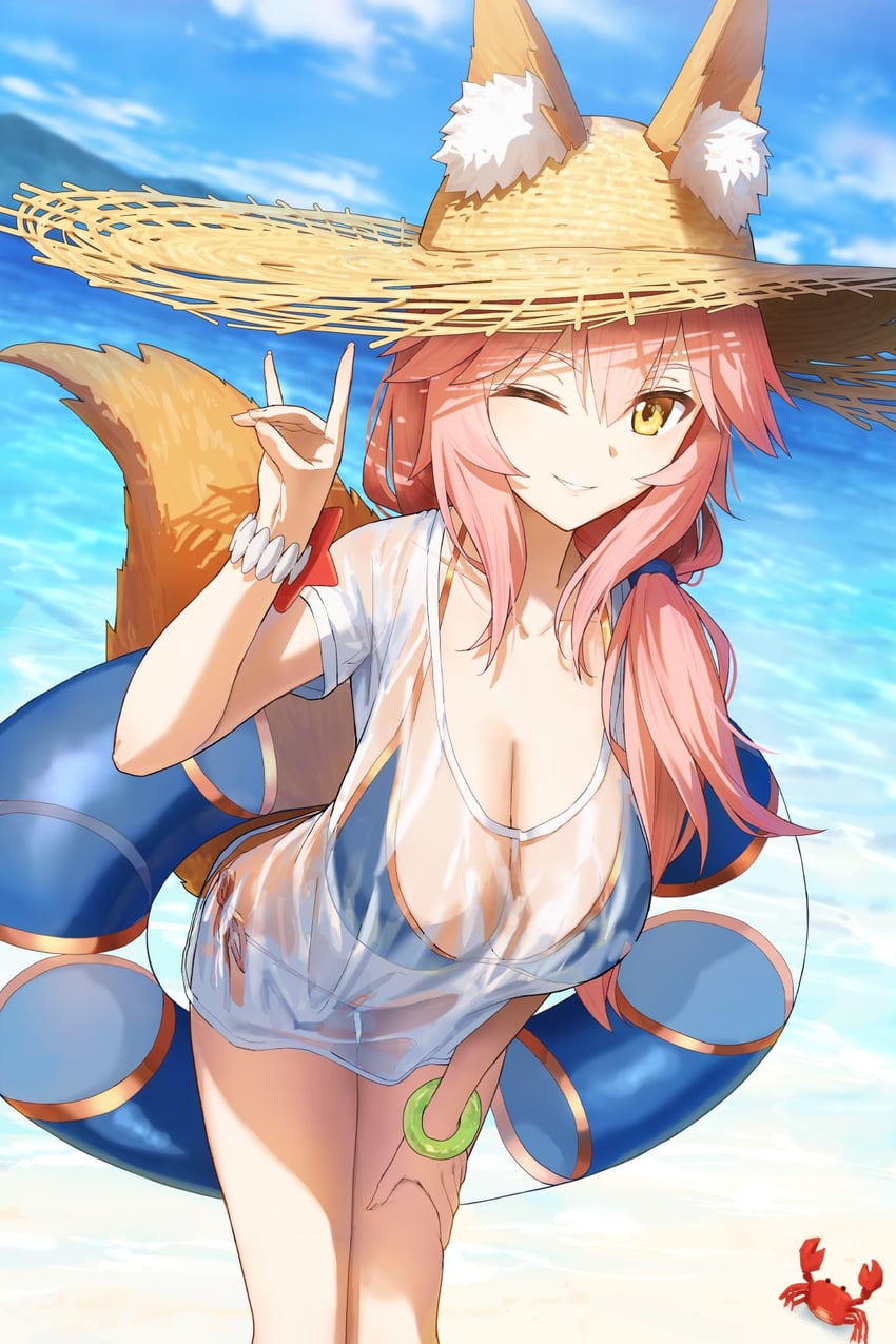 tamamo and tamamo no mae (fate and 1 more) drawn by kamo_ashi