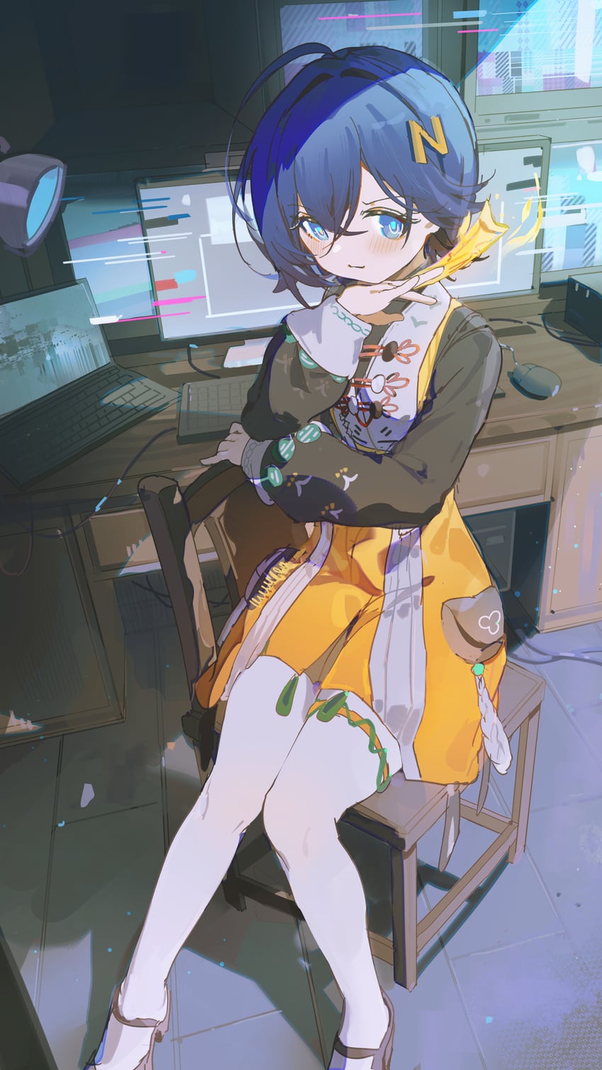belle (zenless zone zero) drawn by coria