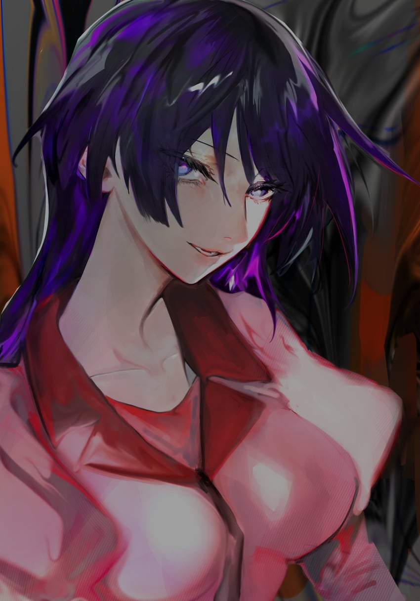 senjougahara hitagi (monogatari and 1 more) drawn by um630