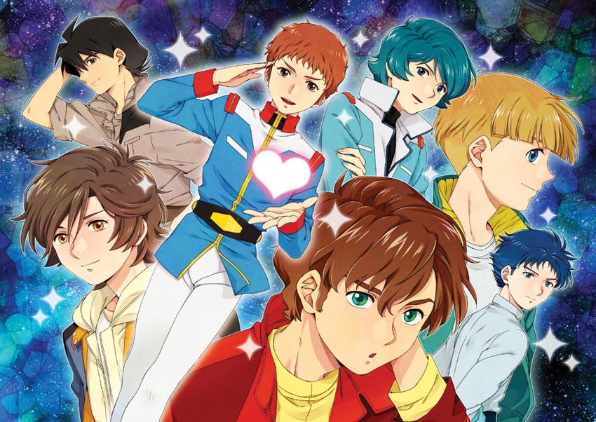 amuro ray, kamille bidan, judau ashta, banagher links, seabook arno, and 2 more (gundam and 7 more) drawn by ar_(rikuesuto)