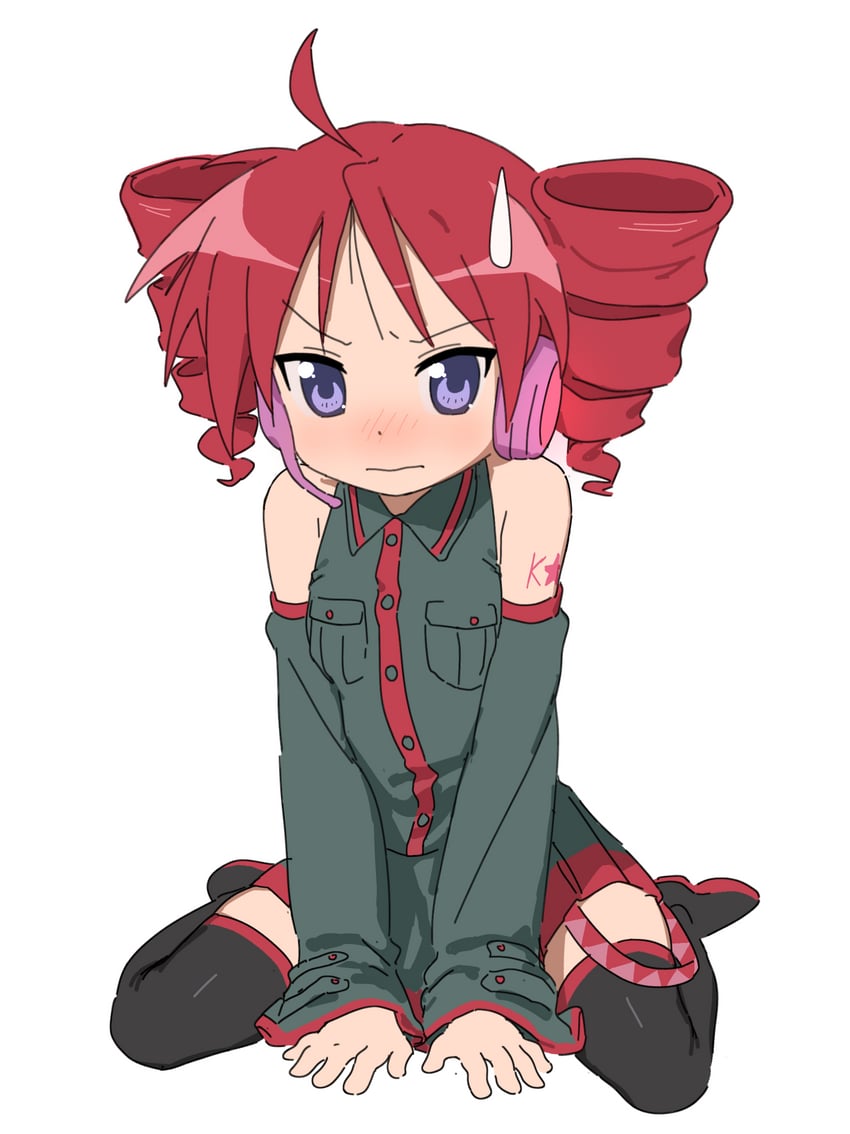 kasane teto and hiiragi kagami (utau and 1 more) drawn by wuju59