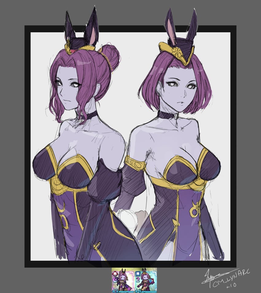 hestia and marla (fire emblem and 2 more) drawn by lynarc