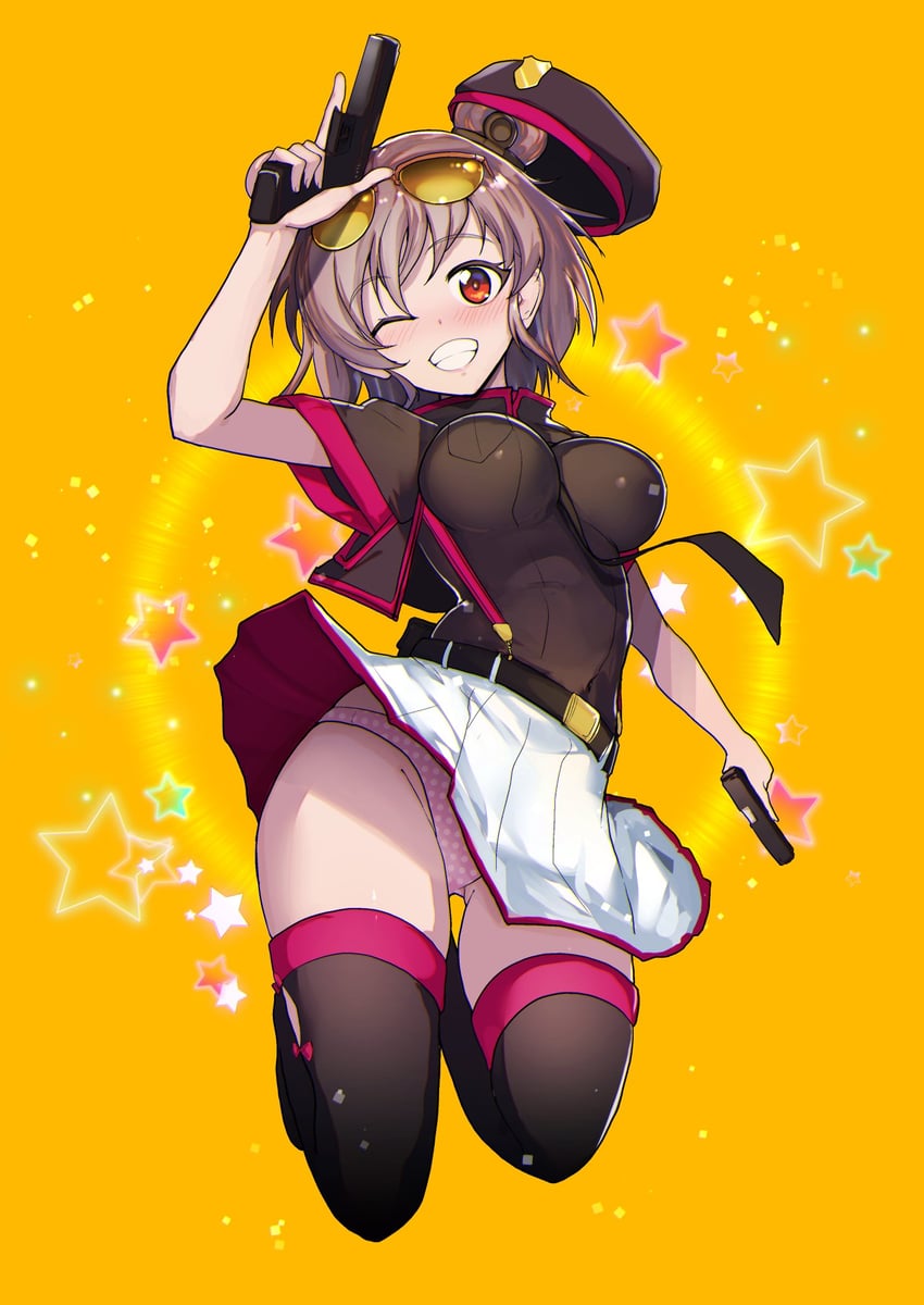 p90 and glock 17 (girls' frontline) drawn by ryuu_tou
