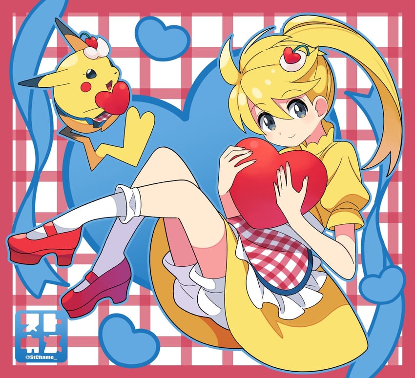 pikachu, yellow, and chuchu (pokemon and 1 more) drawn by stchame