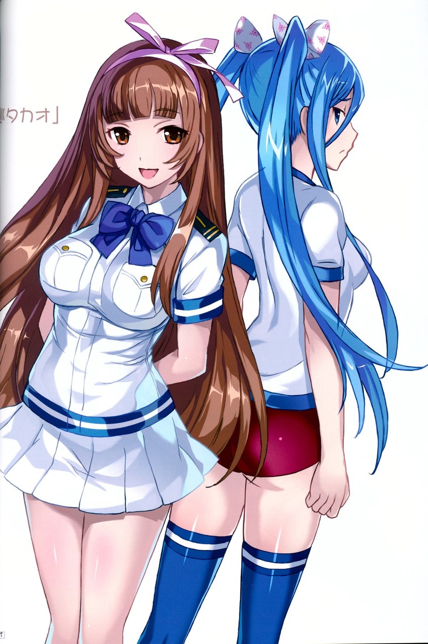 takao and amaha kotono (aoki hagane no arpeggio) drawn by mutsumi_masato