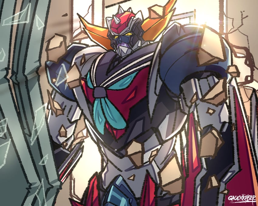 grendizer (mazinger and 3 more) drawn by gao_ex_kaiser