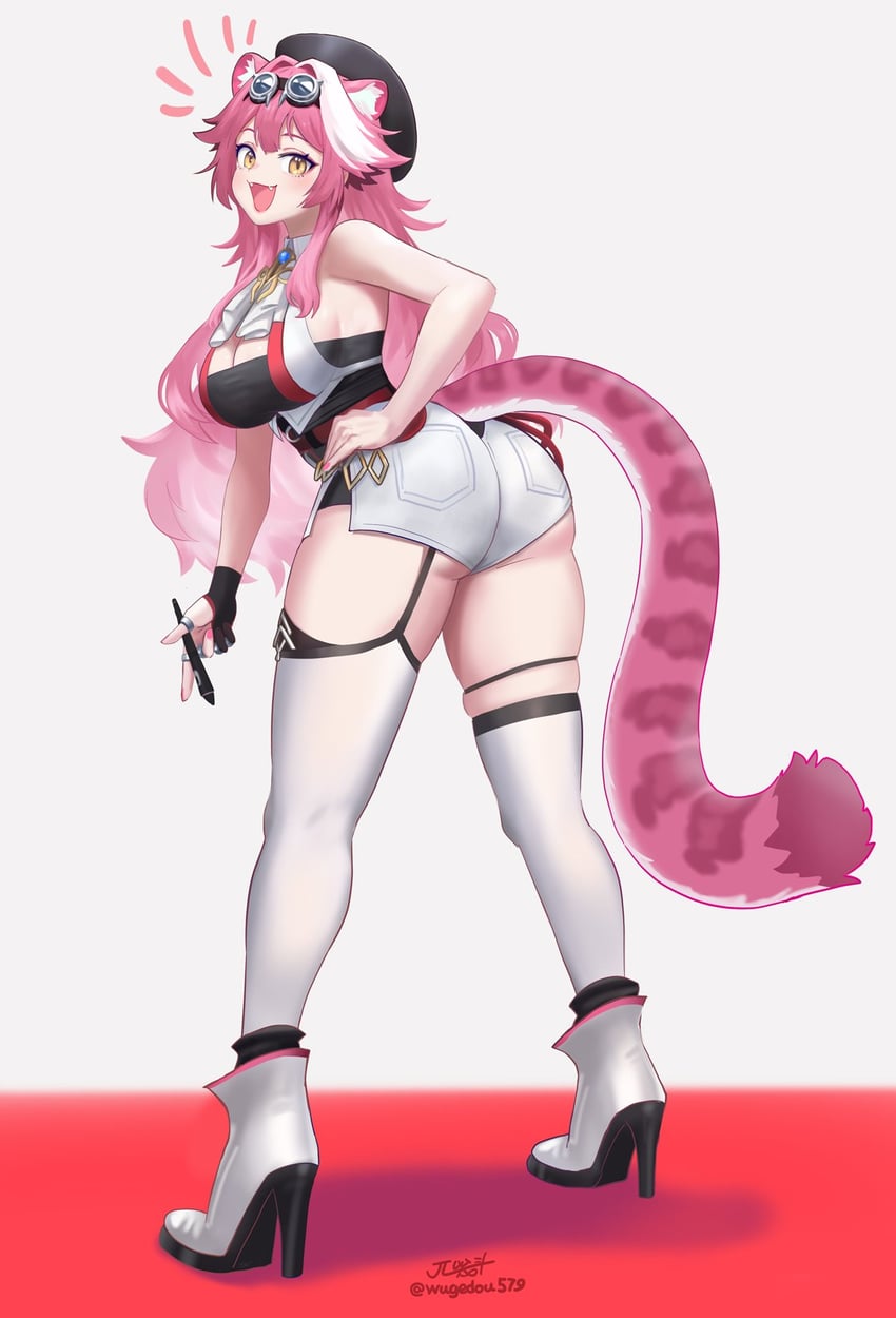 raora panthera (hololive and 1 more) drawn by wugedou