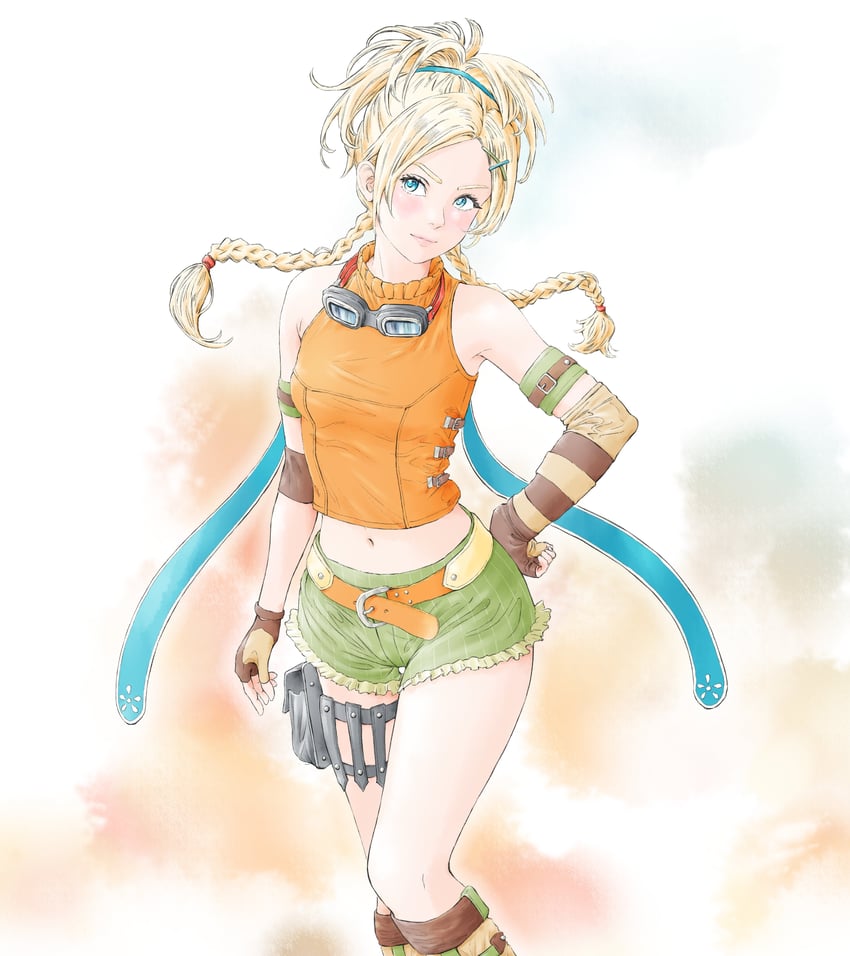 rikku (final fantasy and 1 more) drawn by momo_oddeye