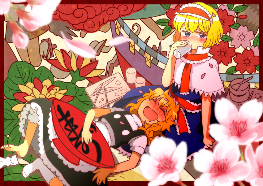 kirisame marisa, alice margatroid, and shameimaru aya (touhou) drawn by bon_(rump)