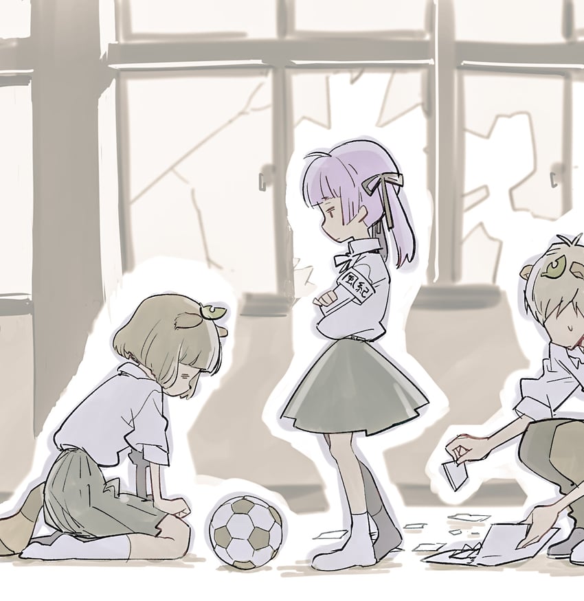 ponpoko, mochi hiyoko, and anipoko (mode aim and 1 more) drawn by tamo_(gaikogaigaiko)