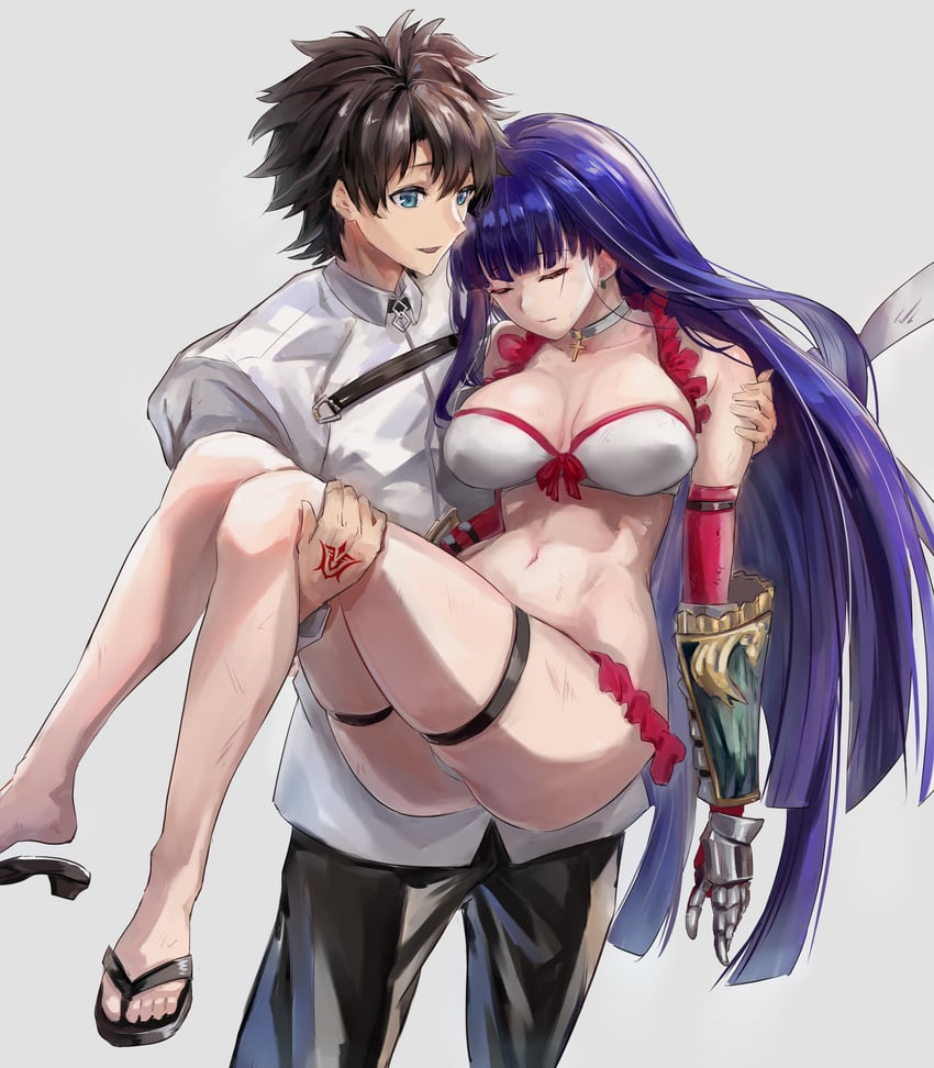 fujimaru ritsuka and martha (fate and 1 more) drawn by sakazuki_sudama