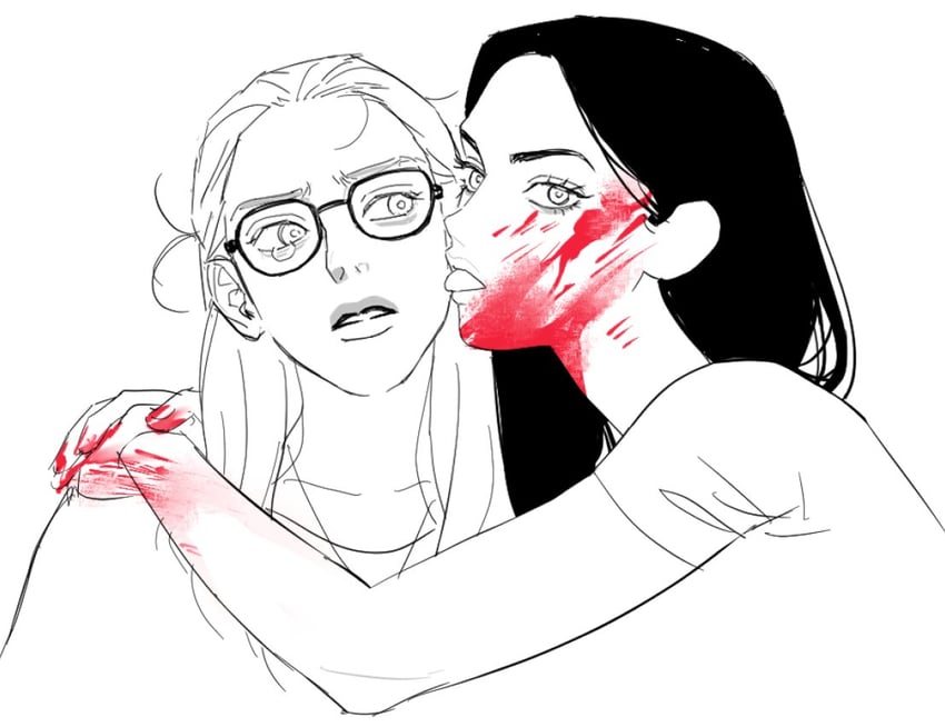 jennifer check and anita lesnecki (jennifer's body) drawn by dailysarndean