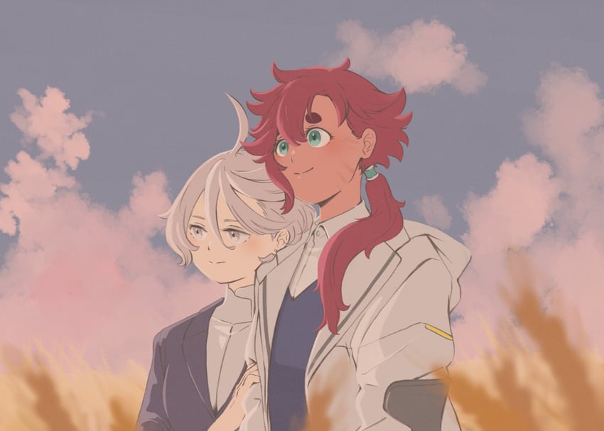 suletta mercury and miorine rembran (gundam and 1 more) drawn by pen_guin85