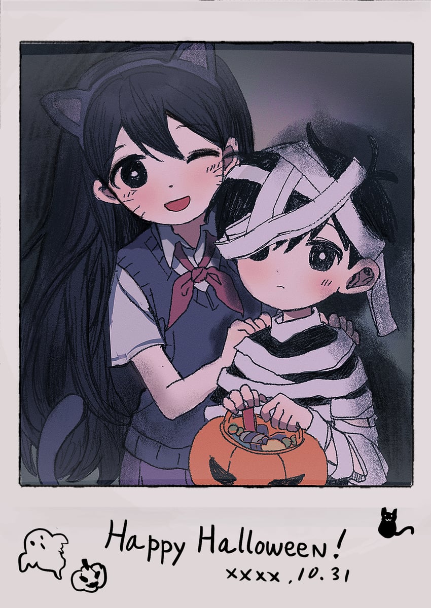 sunny and mari (omori) drawn by sike_(dvh_04)