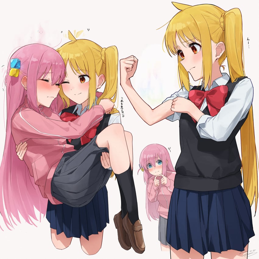 gotoh hitori and ijichi nijika (bocchi the rock!) drawn by seisyuntarotto
