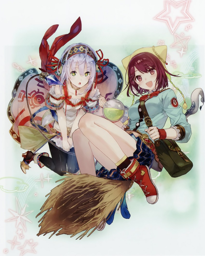 sophie neuenmuller, plachta, shallistera, and shallotte elminus (atelier and 2 more) drawn by noco_(adamas) and yuugen